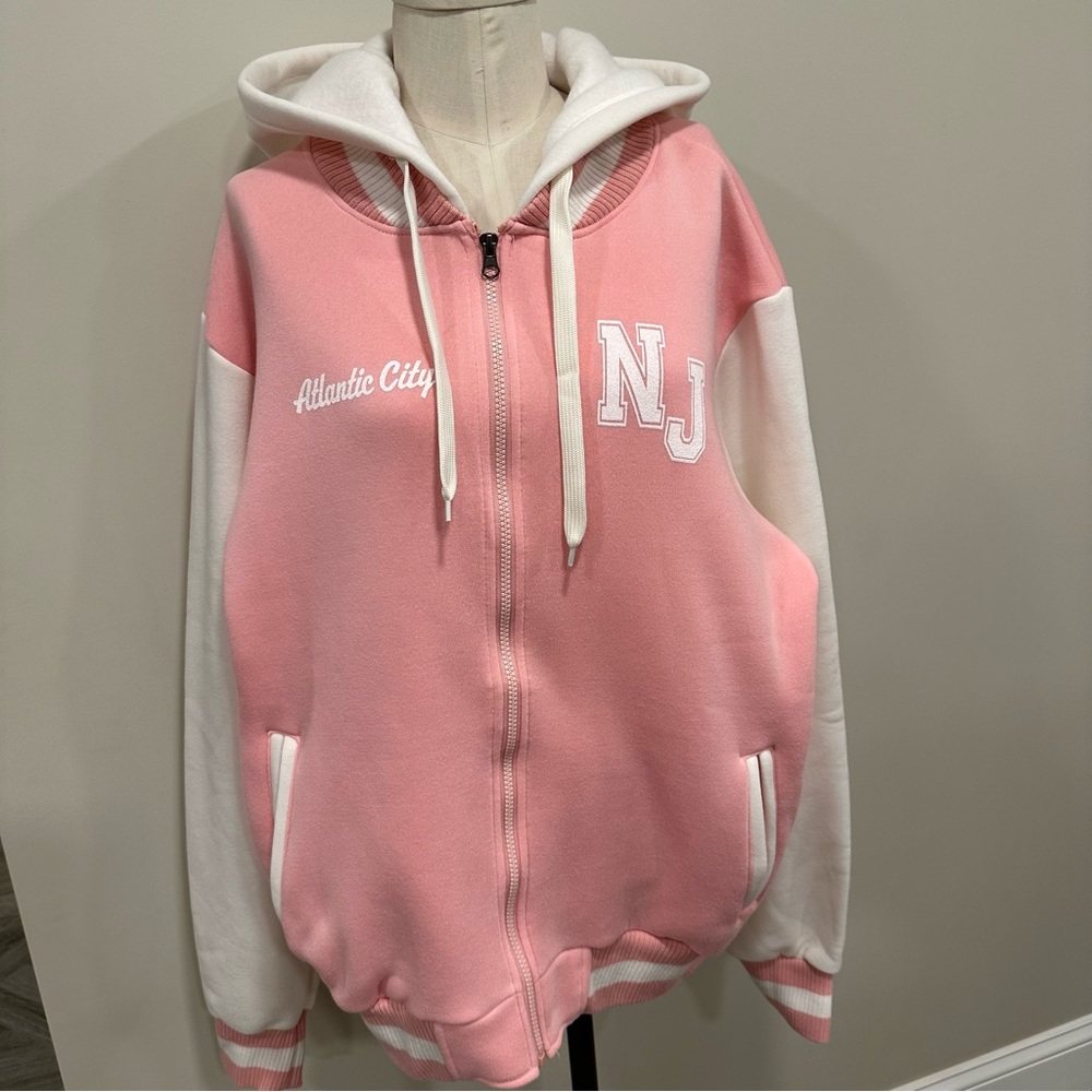 OCEAN BEACH SPORTSWEAR Zip Hoodie Atlantic City NJ Souvenir Size XL New